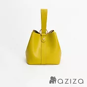 aziza NINA斜背手拎兩用水桶包 新芽綠