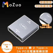【魔宙】Type-c 轉 2 Type-c 3A PD充電擴展轉接頭