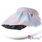 【Decoy】漸變色彩＊彈性髮箍雙面防曬遮陽帽/ 紫