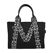 MARC JACOBS THE M LARGE TOTE 帆布托特包- 黑