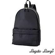 Legato Largo 休閒簡約防潑水後背包 Regular size- 黑色