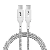 (3入)HANG R18 65W高密編織 Type-C to Type-C 快充充電線200cm 灰色