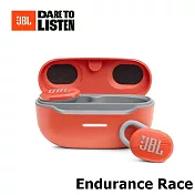 【JBL】ENDURANCE Race 真無線藍芽運動耳機 4色 超長30小時續航 PURE BASS強力音效 保固一年 橘色
