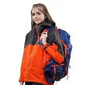 達新牌】AITH 全方位防水透氣機能輕量風雨衣褲組(休閒旅遊/戶外登山/野外露營) L 陽光橘+灰黑褲 L