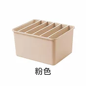 JIAGO 衣褲分隔整理收納盒 粉色