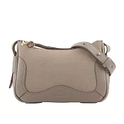 SEE BY CHLOE HANA HOBO 牛皮拼麂皮迷你肩背/斜背二用包 (灰色)