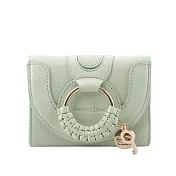 SEE BY CHLOE HANA系列三折零錢袋短夾 松綠色