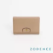 ZODENCE CUFF進口真皮袖釦設計中夾 暖駝