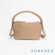 ZODENCE FION進口真皮手提斜背包 暖駝