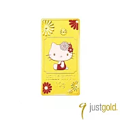 【Just Gold 鎮金店】Hello Kitty 花開富貴金條 10g
