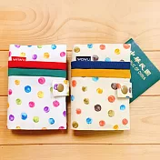 WaWu 護照套+扣帶 客製接單生產 (彩點 / 一對)