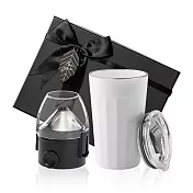 【PO:Selected】丹麥稜角保溫杯咖啡二件禮盒組(稜角保溫杯460ml-共3色/咖啡濾網) 白