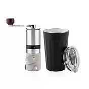 【PO:Selected】丹麥棱角保溫杯咖啡二件組(棱角保溫杯460ml-共3色/咖啡磨2.0) 黑