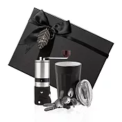 【PO:Selected】丹麥棱角保溫杯咖啡二件禮盒組(棱角保溫杯460ml-共3色/不鏽鋼磨芯咖啡磨2.0) 黑
