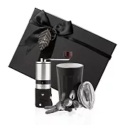 【PO:Selected】丹麥稜角保溫杯咖啡二件禮盒組(稜角保溫杯460ml-共3色/不鏽鋼磨芯咖啡磨2.0) 黑
