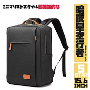 【Parkour X 跑酷】質感極簡高機能旅行後背包書包 (辦公通勤 旅行出遊好選擇)  暗夜星空行者