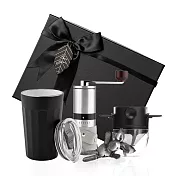 【PO:Selected】丹麥棱角保溫杯咖啡三件禮盒組(棱角保溫杯460ml-共3色/咖啡磨2.0/咖啡濾網) 黑