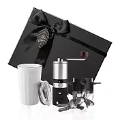 【PO:Selected】丹麥稜角保溫杯咖啡三件禮盒組(稜角保溫杯460ml-共3色/不鏽鋼磨芯咖啡磨2.0/咖啡濾網) 白