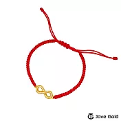 JoveGold漾金飾 美好往昔黃金編織繩手鍊