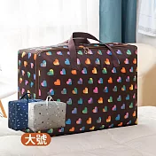 CS22 多功能棉被衣物收納包(大號) 灰圈圈