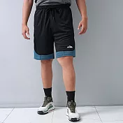 【遊遍天下】MIT台灣製男款抗UV吸濕排汗運動褲藍球褲 GP1011 / 黑色 M 黑色