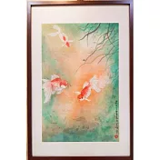 【玲廊滿藝】官瑛-金魚74x46cm