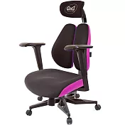 GXG 雙軸枕 DUO KING 記憶棉工學椅(電競腳/4D升降扶手) TW-3608 KGA3