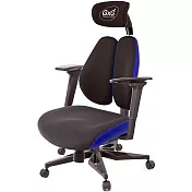 GXG 雙軸枕 DUO KING 記憶棉工學椅(電競腳/3D手遊休閒扶手) TW-3608 KGA9M