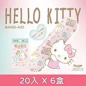 【台歐】三麗鷗 OK繃-KITTY-20入/盒*6-摩達客推薦