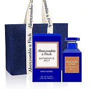 【ABERCROMBIE & FITCH】真摯男性淡香水/真摯女性淡香精100ml任選(贈A&F深藍托特包) 真摯男性淡香水100ml