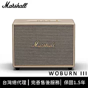 Marshall Woburn III 三代家用藍牙喇叭 - 奶油白