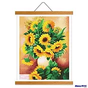 [HOMEHERE] DIY鑽石畫／向日葵 因你而在 掛軸無框版