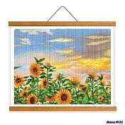 [HOMEHERE] DIY鑽石畫／向日葵 青春 掛軸無框版