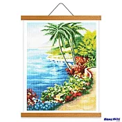 [HOMEHERE] DIY鑽石畫／繽紛海岸 掛軸無框版