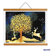 [HOMEHERE] DIY鑽石畫／福祿相伴 掛軸無框版