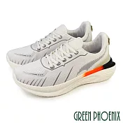 【GREEN PHOENIX】男 休閒鞋 運動鞋 老爹鞋 厚底 綁帶 透氣 JP26.5 米色