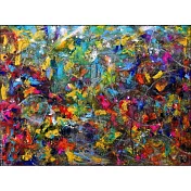 【玲廊滿藝】張耀慶-奇幻森林中的精靈57x77cm