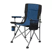 【AOTTO】戶外露營便攜耐重扶手折疊椅(露營椅 折疊椅 休閒椅 釣魚椅 導演椅) 藍色