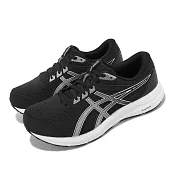 Asics 慢跑鞋 Gel-Contend 8 4E 超寬楦 男鞋 黑 白 緩震 運動鞋 入門款 亞瑟士 1011B679004 27.5cm BLACK/SILVER