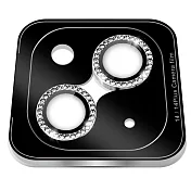 CITY BOSS 點鑽鏡頭貼+貼膜神器 for iPhone 14 6.1 / 14 plus 6.7-2眼 銀色