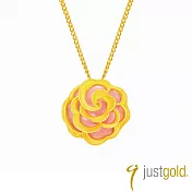 【Just Gold 鎮金店】山茶小曲 黃金吊墜(不含鍊)