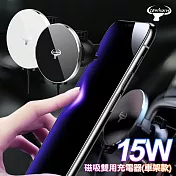 Cowhorn牛角 15W 磁吸雙用充電器 車架款 出風口車架 黑色