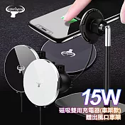 Cowhorn牛角 15W 磁吸雙用充電器 立架車架雙用款- 贈送出風口車架 黑色