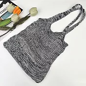 【Wonderland】編織網布單肩百搭簡約鏤空包(4色) FREE 黑灰