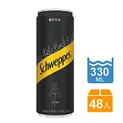 【Schweppes 舒味思】蘇打汽水 易開罐330mlx48入