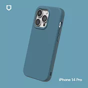 犀牛盾 iPhone 14 Pro (6.1吋) SolidSuit 經典防摔背蓋手機保護殼 - 深海藍