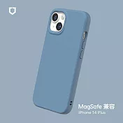 犀牛盾 iPhone 14 Plus (6.7吋) SolidSuit (MagSafe 兼容) 防摔背蓋手機保護殼- 海潮藍