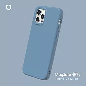 犀牛盾 iPhone 12 / 12 Pro (6.1吋) SolidSuit (MagSafe 相容) 防摔背蓋手機保護殼- 海潮藍