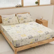 Peanuts史努比Snoopy100%天絲雙人加大床包枕套組