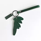 蕨簡真皮吊飾 - 半邊羽裂鳳尾蕨